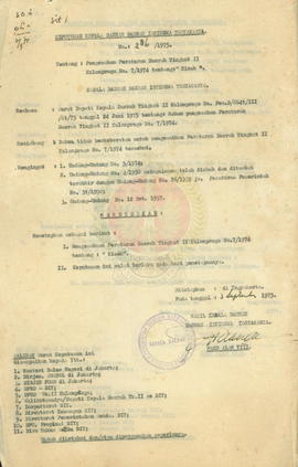 Keputusan Kepala Daerah DIY tentang Pengesahan Peraturan Dati II Kulonprogo No. 4,5,7 Tahun 1974