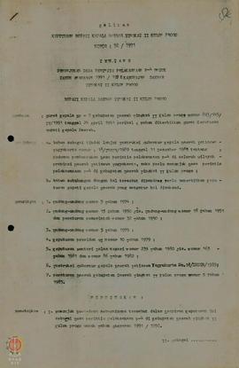 Salinan Surat Keputusan Bupati Kepala Daerah Tingkat II Kulon Progo tanggal 30 April 1991 tentang...