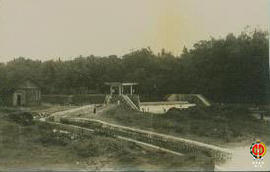 Bangunan Bendungan Glendongan dan saluran irigasi setelah selesai direhabilitasi
