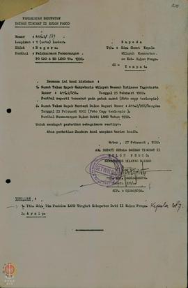 Surat Pelaksanaan Perancangan PO LMD dan BB LKMD tahun 1992.