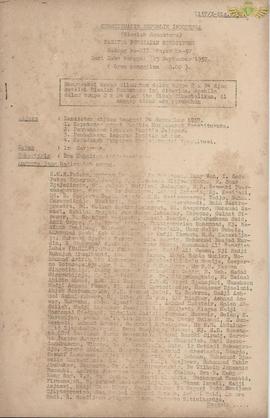 Risalah dari Panitia Persiapan Konstituante RI, Nomor : 1137/X-RIS/57 tanggal  23 September 1957,...