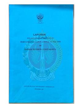 Laporan Pelaksanaan Peringatan Hari Kebangkitan Nasional 20 Mei 1998 di Daerah Istimewa Yogyakart...