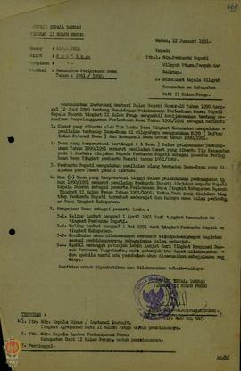 Perihal Mekanisme Lomba Desa Tahun 1991/1992 Kabupaten Dati II Kulon Progo.