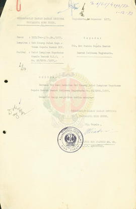 Ralat Lampiran Keputusan KDH DIY No. 92/KPTS/1977 tentang Pengesahan SK Bupati Gunungkidul No. 77...