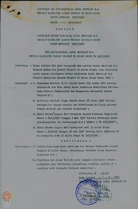    Surat Keputusan No: 03/KPTS/1997 tanggal 7 Juli 1997, tentang Penetapan Urutan Kejujuran Lomb...