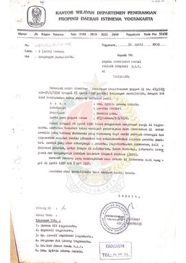 Berkas surat perihal Kunjungan Jurnalistik ke Daerah atas nama Mrs. Sylvia Rowena Mc Nair untuk m...