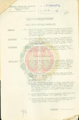 Surat Keputusan No. Kep./G/009/-III/1974 Ketua Dewan Kekaryaan Daerah G tentang Pengangkatan dala...
