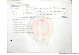 Surat dari Kepala Bidang Pemberitaan Radio Republik Indonesia (RRI) Nusantara II Yogyakarta kepad...