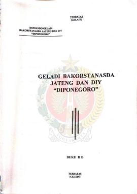 Buku Geladi Bakorstanasda Jawa Tengah dan Daerah Istimewa Yogyakarta “Diponegoro” Buku II B Terba...