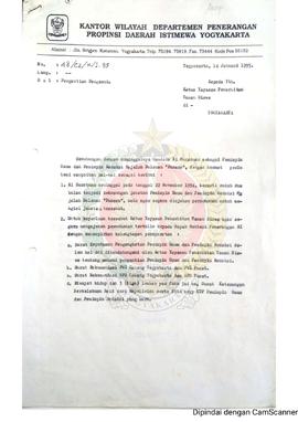 Surat dari Kepala Kepala Bidang Pers dan Penerbitan Kantor Wilayah Departemen Penerangan Daerah I...