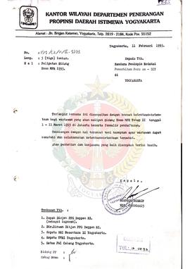 Berkas surat perihal ketentuan-ketentuan bagi wartawan yang akan meliput Sidang Umum Majelis Perm...