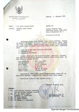 Surat dari Direktur Pembinaan Pers Departemen Penerangan Republik Indonesia kepada Pimpinan Umum ...