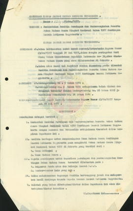 SK Gubernur Kepala Daerah DIY No. 127/KPTS/1977 tentang Pembentukan Panitia Persiapan dan Pembera...
