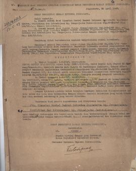 Surat Keputusan Pemerintah DIY Nomor : 5/D.Pem/D tanggal 30 April 1947 tentang penetapan Sdr.Kent...