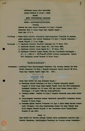 SK  No.  02/KPTS/BP-7/C/IV/1984  Tgl  10  Agustus  1984  tentang Pedoman dan Tata Tertib Penatara...