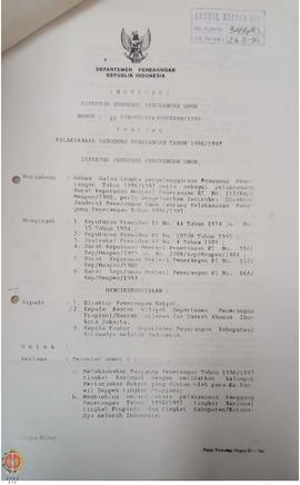Instruksi Direktur Jenderal Penerangan Umum Nomor : 07/instr/Dirjenpenum/1996 tentang Pelaksanaan...