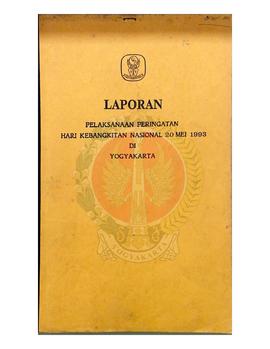 Laporan Pelaksanaan Peringatan Hari Kebangkitan Nasional 20 Mei 1993 di Yogyakarta dari Kantor Wi...