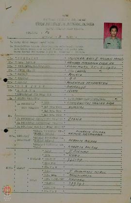Daftar kumpulan riwayat hidup perserta penataran P-4 PNS Eselon IV Angkatan IV