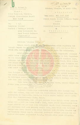 Surat persoonlijk Drs. M. Makmun K dosen tetap IAIN Syarif Hidayatullah Cianjur Bogor