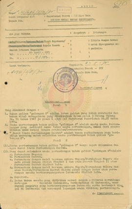 SK Gubenur DIY No. 87/1975 tentang Ketentuan-ketentuan pelaksanaan pemberian Surat Ijin Pertamban...