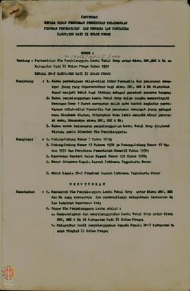    Surat Keputusan No: 01/KPTS/BP-7/II/1999, tgl 25 februari 1959 tentang Pembentukaan Tim Penye...