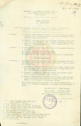 Keputusan Gubernur Sulawesi Selatan No. 104/IV/1978 tentang Pembentukan pada Badan Perencanaan Pe...