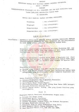 Kutipan Keputusan Kepala BP-7 Provinsi Daerah Istimewa Yogyakarta Nomor: 188/922 tentang Penyelen...
