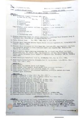 Surat Keputusan Gubernur KDH DIY No. 613/SK/HM/BPN/1989 tanggal 14 Agustus 1989 tentang Gambar Si...