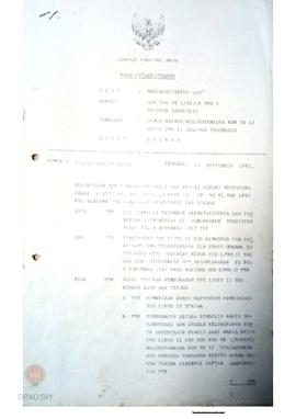 Surat kawat mantan Dalam Negeri/Ketua Lembaga Pemilihan Umum No.114/15/RDG/IX/1982 dari PPD TK. I...