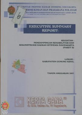 Executive Summary Report Kegiatan Pendampingan Rehabilitasi/Rekonstruksi Daerah Istimewa Yogyakar...