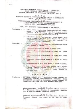 Salinan Keputusan Kepala BP-7 Kabupaten Daerah Tingkat II Gunungkidul Nomor : 188.45/406/BP-7/199...