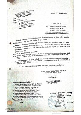 Surat dari Bupati / Ketua PPD Tingkat II Kulon Progo Nomor 10/L.C.2/ II/1982 tanggal 1 Pebruari 1...