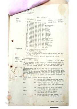 Surat telegram dari KODAM IV Diponegoro No. STR/ 18/ 1990 tentang seleksi calon Yowan ABRI/ LEG D...