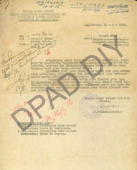 Surat  tentang Kursus Kader Tehnik B ¾ di DIY