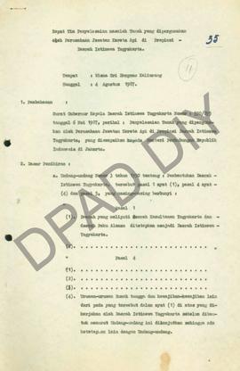 Notulen rapat tanggal 4 Agustus 1987 di Wisma Sri Hargomo Kaliurang acara Penyelesaian tanah yang...
