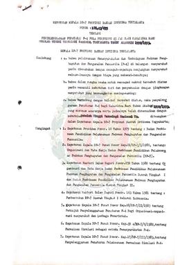 Berkas surat perihal penetapan Keputusan Kepala BP-7 Provinsi Daerah Istimewa Yogyakarta Nomor 18...