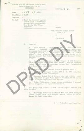 Surat dari Kepala  Staf Asisten Logistik KODAM IV/Diponegoro, Irman Eddyson T, Mda kepada Gubernu...