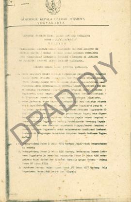 Keputusan Gubernur Kepala Daerah Istimewa Yogyakarta Nomor: 56/KPTS/1988 tentang Pendelegasian We...