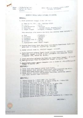 Surat Keputusan Gubernur KDH DIY No. 532/SK/HM/DA/1987 tanggal 18 September 1987 tentang Daftar d...