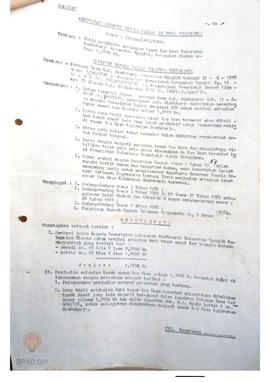 Surat Keputusan Gubernur Kepala Daerah DIY No. 12/Idz/KPTS/1980 tanggal 6 Mei 1980 tentang izin p...