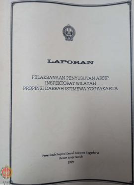 Berkas pemusnahan arsip Inspektorat Wilayah Provinsi Daerah Istimewa Yogyakarta tahun 1999