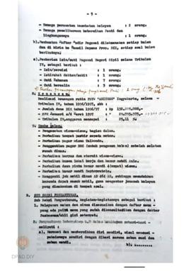 Laporan kegiatan Tribulan IV tahun 1996/1997 Panti Sosial  tresna werdha “Abiyoso”  Yogyakarta