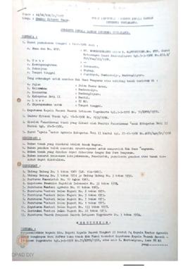 Surat Keputusan Gubernur KDH DIY No. 44/SK/HGB/DA/1987 tanggal 2 Pebruari 1987 tentang Gambar Sit...
