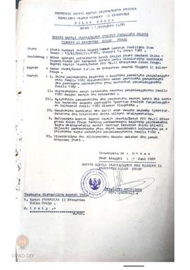 Instruksi Bupati KDH/ Ketua PPD Dati II Kabupaten Kulon Progo No. 2/ Ins/ PPD II/1981