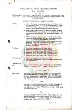 Keputusan Kepala BP-7 Provinsi  Daerah Istimewa Yogyakarta nomor : 188.43/2832 tentang penyelengg...