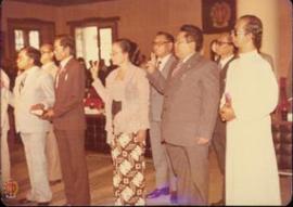 Pengambilan Sumpah Jabatan anggota DPRD DIY Hasil Pemilu 1982 untuk yang berAgama Kristiani.