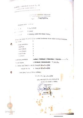 Surat izin pemakaian kendaraan dari Bupati/Ketua PPD Tk II Kulon Progo No. 108/LC.3/VI/1982 tangg...