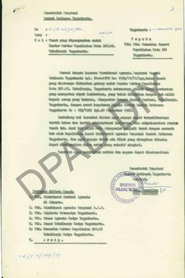 Himbauan kepada Komandan Kantor Sektor  Kepolisian  Kota 961.6 Umbulharjo, Yogyakarta untuk menye...