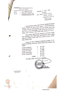 Laporan perkiraan jumlah TPS daerah pemilihan Kecamatan Kokap tahun 1992 dengan jumlah 77 TPS.