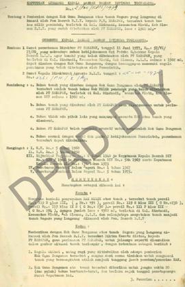 Surat keputusan Gubernur Kepala Daerah DIY, no. 2/HAK/KPTS/1979 tanggal  9 Januari 1979 tentang p...